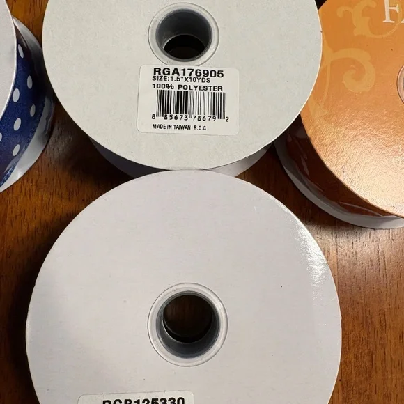Wired Ribbon, NEW, Pack Of 10 Rolls - Picture 11 of 12